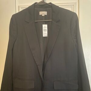 Loft Emory Long Modern Blazer Size 6 Black
